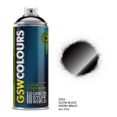SPRAY Primer Colour Gloss Black 400ml / SPRAY Základný náter, farba lesklá čierna 400ml