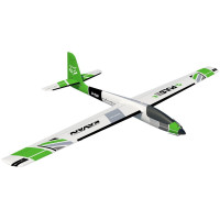 Gyakorlatilag kész modell egy 2206 mm fesztávolságú, 2206 mm-es, extrudált poliolefin habból (EPO) készült, fürge és mozgékony motoros vitorlázórepülőgép modellje termikus és lejtőrepülésre. C3548-750 AC motorral, KAVAN R-50SB Plus vezérlővel és 6 szervóval felszerelve. Vezérelt szárnyszárnyak, kormánylapát, magassági kormány, fékszárnyak és a motor fordulatszáma. 4S LiPo 2600-4000 mAh 30C tápegységhez.