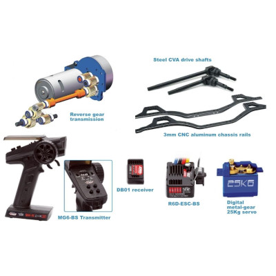 INTRUDER 1/10 sada 2,4GHz, Červená