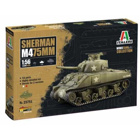 Model Kit tank 25751 - M4 Sherman 75mm (1:56)