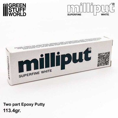Milliput Super Fine White 113,4g - Epoxidový tmel