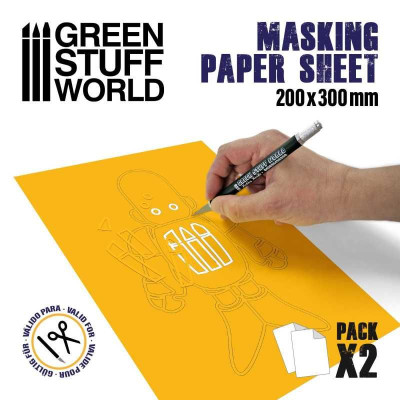 Masking Sheet 200x300mm - Pack x2 / Maskovacia fólia 200x300 mm - 2ks