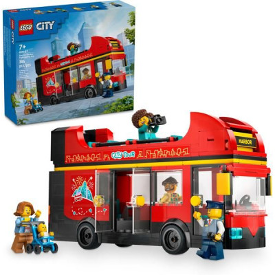 LEGO City - Červený dvoupodlažní vyhlídkový autobus
