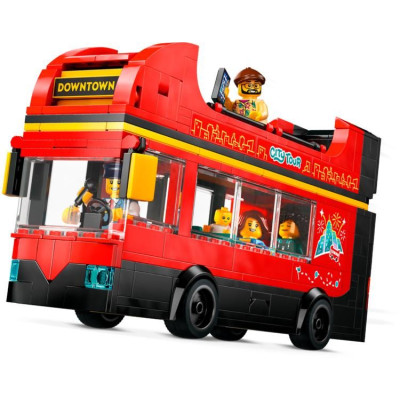 LEGO City - Červený dvoupodlažní vyhlídkový autobus