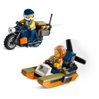 LEGO City - Helikoptéra na průzkum džungle v základním táboře