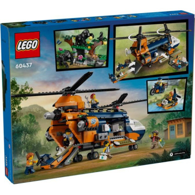 LEGO City - Helikoptéra na průzkum džungle v základním táboře