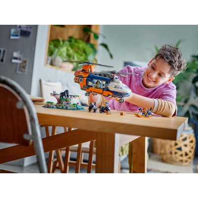 LEGO City - Helikoptéra na průzkum džungle v základním táboře