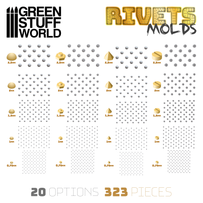 RIVETS Texture Silicone mould / Silikónová forma RIVETS Texture