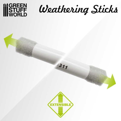 Weathering Sticks 8mm (set 3pc) / Weathering paličky 8mm (sada 3 ks)