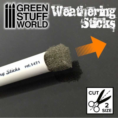Weathering Sticks 8mm (set 3pc) / Weathering paličky 8mm (sada 3 ks)