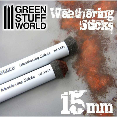 Weathering Sticks 8mm (set 3pc) / Weathering paličky 8mm (sada 3 ks)