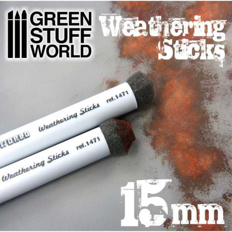 Weathering Sticks 8mm (set 3pc) / Weathering paličky 8mm (sada 3 ks)