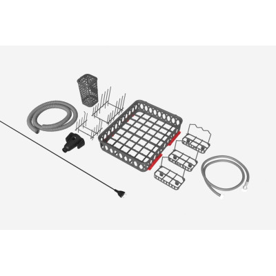 Stolní myčka Bob, přední dvířka, světle zelená