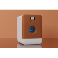 Csere elülső ajtó a Bob asztali mosogatógéphez, réz színben. Az ajtó cseréje egyszerű és bárki által néhány perc alatt elvégezhető.