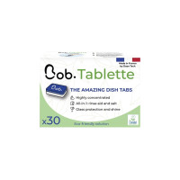 A Bob mosogatógép tabletta egy Franciaországban gyártott, magas koncentrációjú, környezetbarát, minden egyben tabletta. A csomag 30 db-ot tartalmaz.