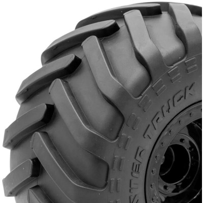 MONSTER TRUCK 141/75mm nalepené gumy, černé disky s 12mm šestihranem, 2 ks.