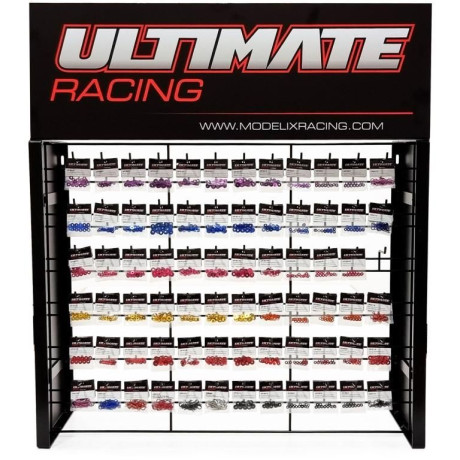 UR prodejní stojan s hliníkovými matkami a podložkami