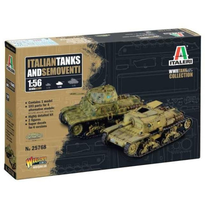 Model Kit tank 25768 - Italian tanks and semoventi (1:56)