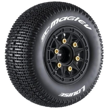 SC-MAGLEV 1/10, 12mm, 14mm a 17mm odnímatelný hex, Černé disky, 2 ks