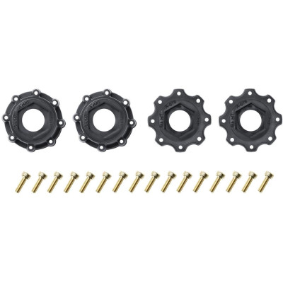 MT-ROCKET SPEED 1/8, 0 a 1/2 offset 17mm odnímatelný hex, Černé disky, 2 ks