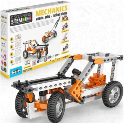 Engino Stem Mechanics kola, nápravy a nakloněné roviny