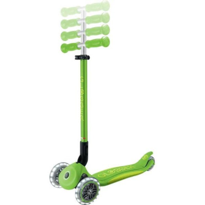 Globber - Koloběžka Primo Plus Lights V2 skládací Apple Green/Lime Green
