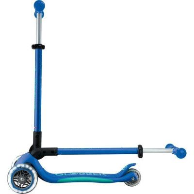 Globber - Koloběžka Primo Plus Lights V2 skládací Fuchsia/Sky Blue