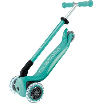 Globber - Koloběžka Primo Plus Lights V2 skládací Fuchsia/Sky Blue