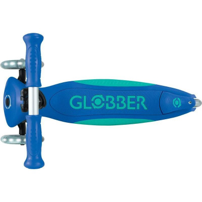 Globber - Koloběžka Primo Plus Lights V2 skládací Dark Mint/Mint