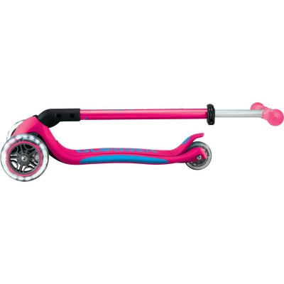 Globber - Koloběžka Primo Plus Lights V2 skládací Pastel Pink/Fuchsia