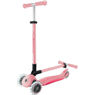 Globber - Koloběžka Primo Plus Lights V2 skládací Pastel Pink/Fuchsia