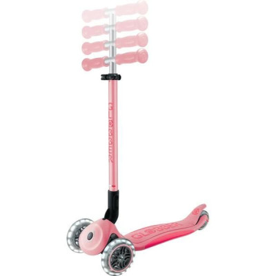 Globber - Koloběžka Primo Plus Lights V2 skládací Pastel Pink/Fuchsia