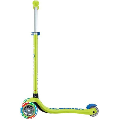 Globber - Koloběžka Primo Plus Lights V2 Lime Green/Navy Blue