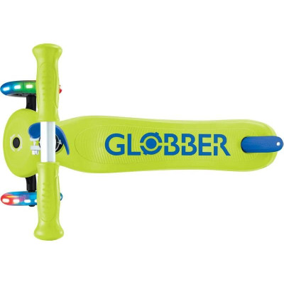 Globber - Koloběžka Primo Plus Lights V2 Lime Green/Navy Blue