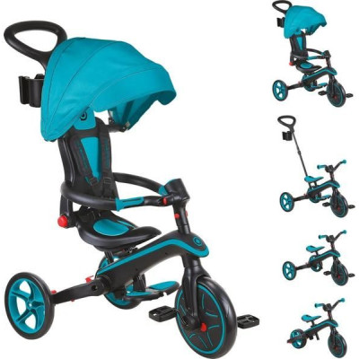 Globber - Tříkolka Explorer Trike 4in1 skládací Teal