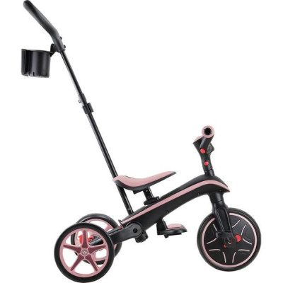 Globber - Tříkolka Explorer Trike 4in1 skládací Deep Pastel Pink