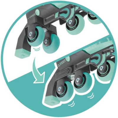Globber - Dětské kolečkové brusle 2v1 velikost 26-29 Mint
