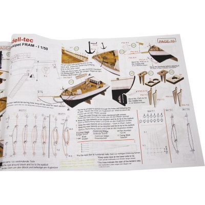 Modell-Tec Fram I. výzkumná polární loď 1:50 kit