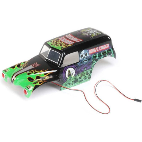 Losi karosérie Grave Digger nabarvená: Mini LMT