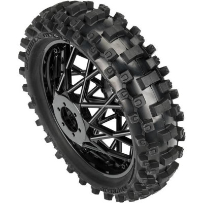 Pro-Line kolo s pneu Dunlop Geomax MX33 V2 Bead CR4 zadní, disk černý: PM-MX