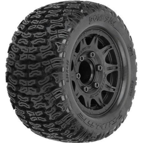 Pro-Line kolo s pneu 1:10 Bonesaw 2.8", H12/H14 disk černý (2)