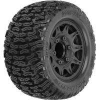 Teljes Pro-Line kerekek RC 1:10-es autómodellekhez. Méret ⌀119x61 mm. Raid küllős tárcsa fekete színű. Gumiabroncsok Bonesaw 2,8", keverék keménysége M2 - medium. A hordozó hatszög 12-14 mm-es. Felszerelés 6 db M3-as csavarral. Első és hátsó tengelyhez.