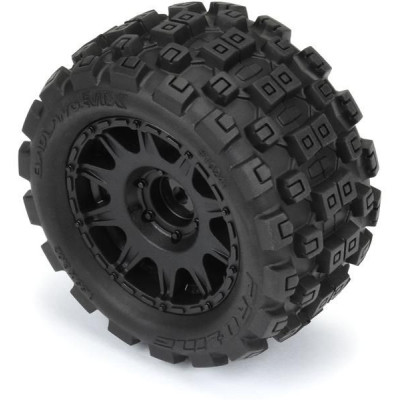 Pro-Line kolo 1:18 Badlands MX 1.85" F/R MTD, disk H12 černý (4): Granite GROM