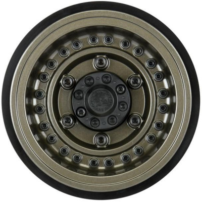 Pro-Line disk 2.9" Black Rhino Armory Gunmetal Aluminum Dual Offset (+5/+10): Axial SCX6