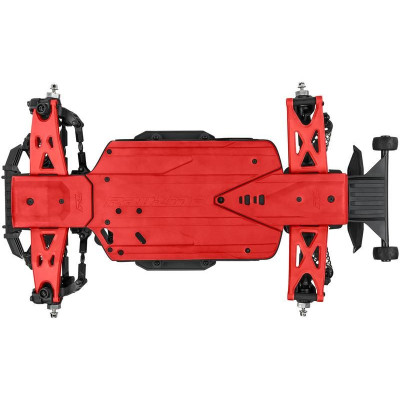 Pro-Line kluzná deska přední a zadní Bash Armor červená: Arrma 3S