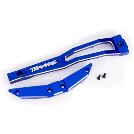 Traxxas přepážka šasi přední hliníková modrá