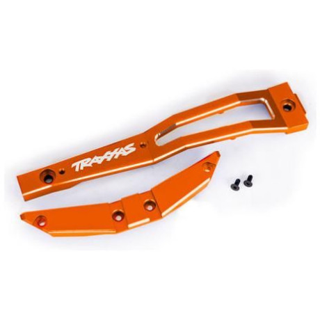 Traxxas přepážka šasi přední hliníková oranžová
