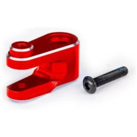 Tuning alkatrész Traxxas Maxx Slash RC autóhoz: szervókar tartós 6061-T6 alumíniumból, piros eloxált a tökéletes megjelenésért. Növeli a modell szilárdságát és kormányzási pontosságát. Ideális a Traxxas teljesítménytuning szervókhoz.