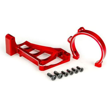 Traxxas držák motoru hliníkový červený