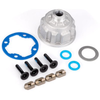 Traxxas központi differenciálmű szervizkészlet. Tartalmaz alumínium hordozót, 2x O-gyűrűt, forgattyúház tömítést, 4x távtartót, 12,2x18x0,5 MW, 4x 3x15 csavart.